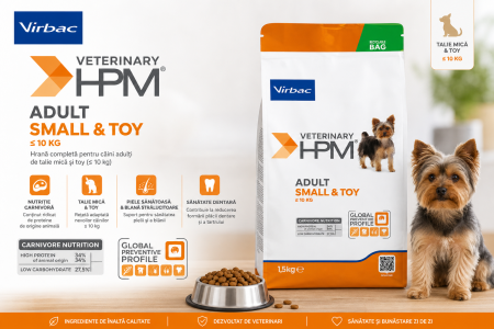 VIRBAC - Virbac HPM Small & Toy Adult 1.5 kg – Hrană Uscată Câini Talie Mică