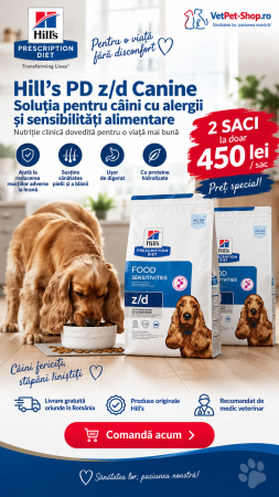 HILLS PD - 10kg Hills PD z/d Canine , hrană uscată dietă veterinară hipoalergenică pentru câini