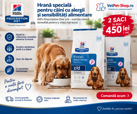 10kg Hills PD z/d Canine , hrană uscată dietă veterinară hipoalergenică pentru câini [1]