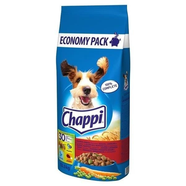 CHAPPI - 13,5kg Chappi Hrană uscată pentru câini cu carne de vită, pasăre și legume