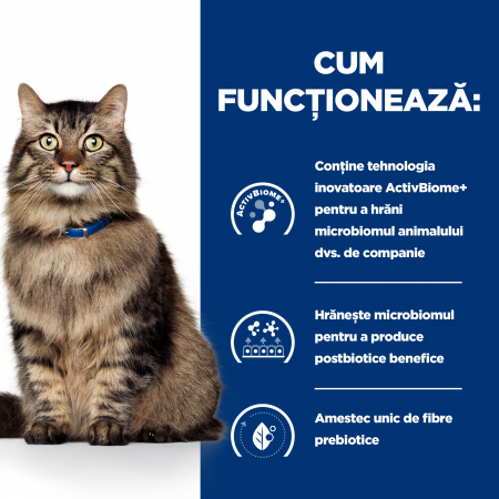 8kg Hill’s PD Gastrointestinal Biome, hrană uscată dietă veterinară pentru pisici cu probleme intestinale [1]