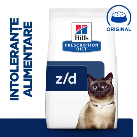 3kg Hrana uscata dieta antialergica Hills PD Feline Z/D [2]