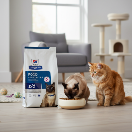 DIETE VETERINARE - 3kg Hrana uscata dieta antialergica Hills PD Feline Z/D