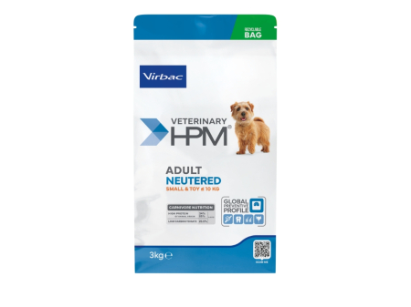 VIRBAC - 3kg Virbac HPM Adult neutered dog small & toy – Hrănire inteligentă pentru cei mici cu inimi mari
