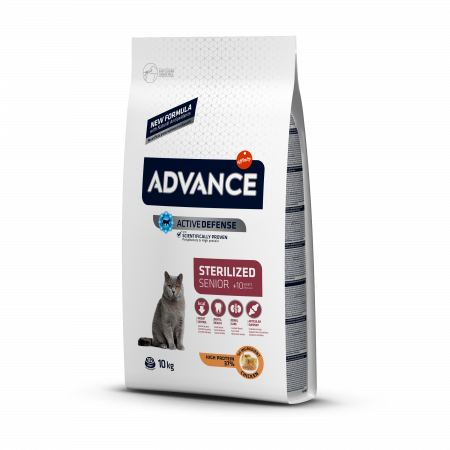 Produse - 10 kg ADVANCE CAT STERILISED +10 ANI