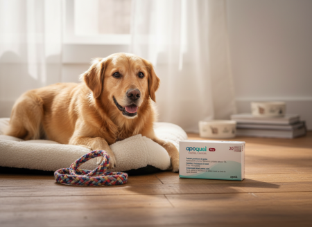 FARMACIE VET - Apoquel 16 mg, 20 comprimate – tratament pentru prurit și dermatită alergică la câini