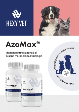 AzoMax® Hexy Vet – Suport Renal Câini și Pisici, 120 Capsule [2]