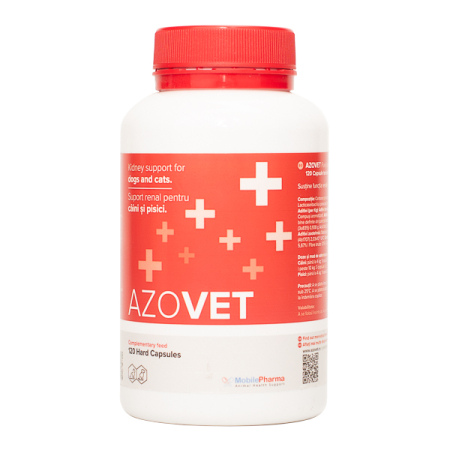 AZOVET - Azovet 120 capsule – Suport renal pentru câini și pisici