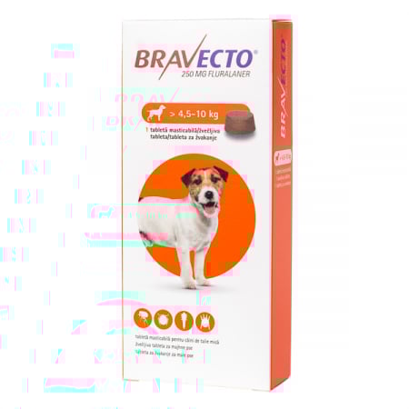 Bravecto - Bravecto  4.5 - 10 kg, deparazitare externă pentru câini