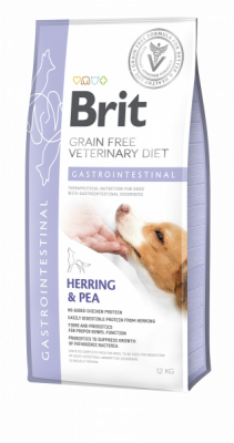 Hrana uscata dieta pentru caini gastrointestinala Brit VD cu Hering si Mazare galbena 2kg, 2 kg