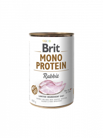 Hrană umedă pentru câini Brit Mono Protein Iepure 400g [0]