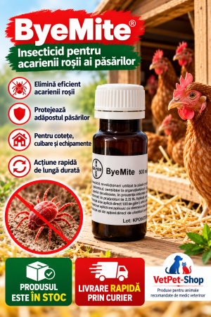 10ml ByeMite – Soluție împotriva acarienilor roșii din adăposturile păsărilor | ✅ În stoc |