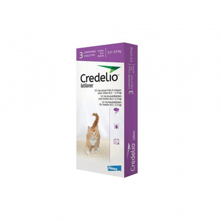 Credelio Cat - CREDELIO CAT 12 mg 0.5-2 kg, deparazitare externa pentru pisici, 3 tablete
