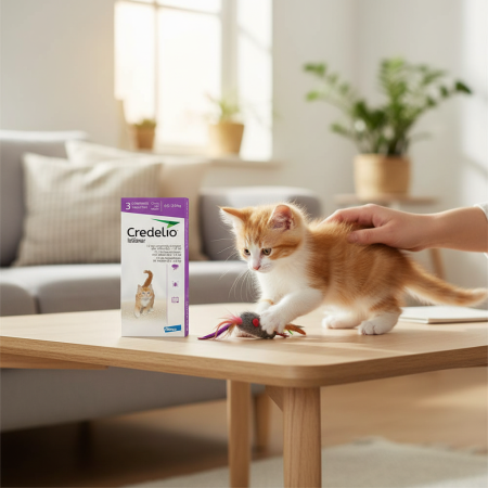 Credelio Cat - CREDELIO CAT 12 mg 0.5-2 kg, deparazitare externa pentru pisici, 3 tablete