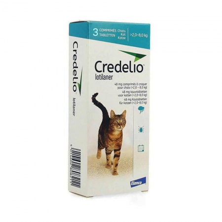 Credelio Cat - CREDELIO CAT 48 mg 2-8kg, deparazitare externa pentru pisici, 3 tablete