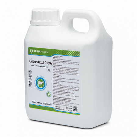 Antiparazitare - Cribendazol 2,5% – 1L – Antiparazitar intern pentru rumegătoare