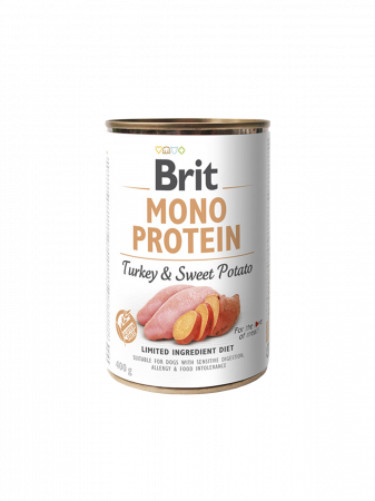 Hrană umedă pentru câini Brit Mono Protein Curcan și cartofi dulci 400g [0]