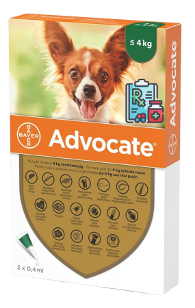 Advocate - Deparazitare externa caini