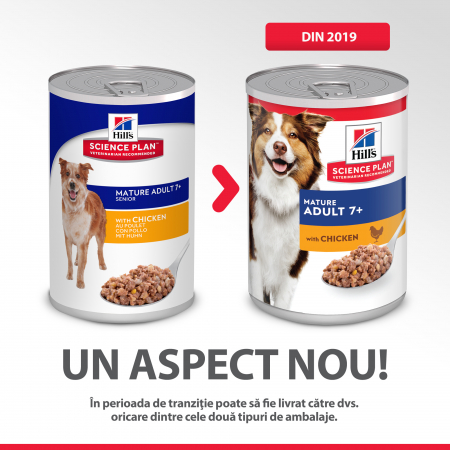 HILL’S SCIENCE PLAN MATURE ADULT  hrană pentru câini cu pui 370 g (conservă) [3]