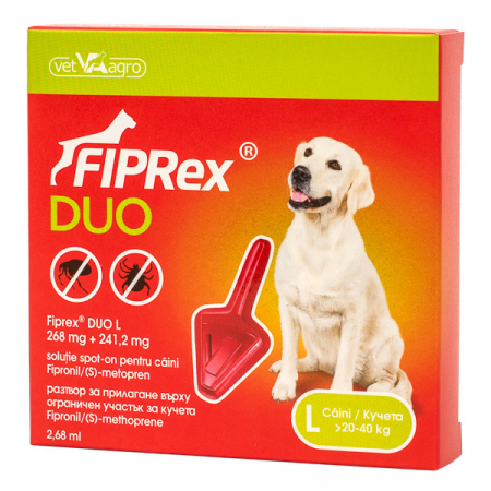 FIPREX DUO DOG L - pipetă pentru deparazitare câini