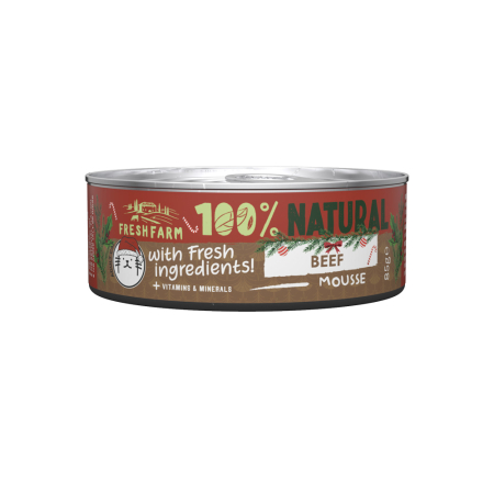 Import - Fresh Farm Cat Smooth Pate Beef 85gr Christmas Edition