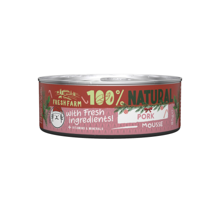 Import - Fresh Farm Cat Smooth Pate Pork 85gr Christmas Edition