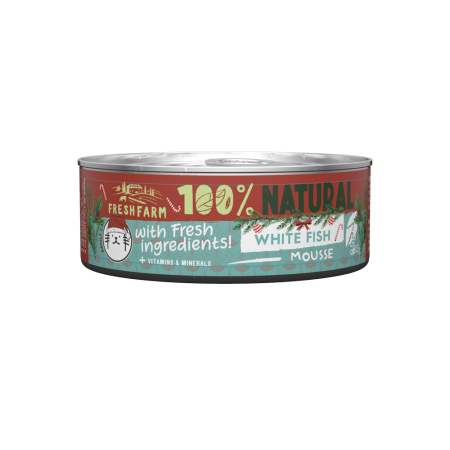 Import - Fresh Farm Cat Smooth Pate White Fish 85gr Christmas Edition
