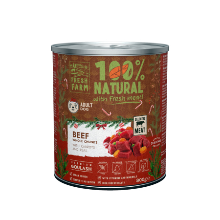Import - Fresh Farm Dog Goulash Beef 800gr Christmas Edition
