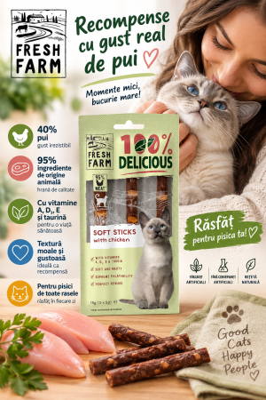 Montero - Fresh Farm Soft Sticks Pui 3x5g – Recompense Pisici