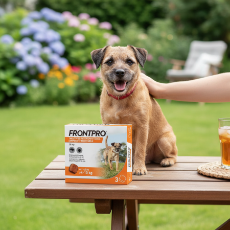 Frontpro 28 mg, comprimate masticabile antiparazitare pentru câini 4-10 kg, împotriva puricilor și căpușelor, 3 comprimate [5]