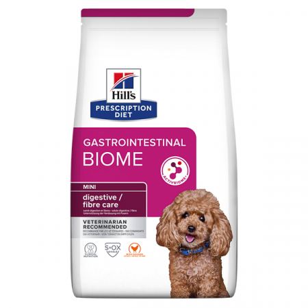 HILLS PD - Hill's PD Canine Gastrointestinal Biome Mini 1 kg, hrană uscată dietă veterinară pentru câini cu probleme digestive