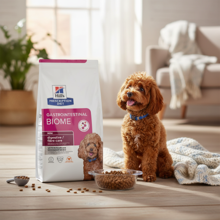 HILLS PD - Hill's PD Canine Gastrointestinal Biome Mini 1 kg, hrană uscată dietă veterinară pentru câini cu probleme digestive