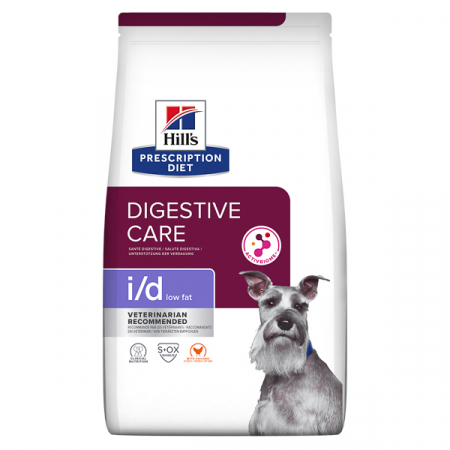 HILLS PD - Hill's PD Canine I/D Low Fat 12 kg, hrană uscată dietă veterinară pentru câini cu probleme digestive