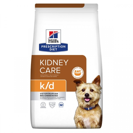 HILLS PD - 1.5 kg Hill's PD Canine K/D , hrană uscată dietă veterinară pentru câini cu probleme renale