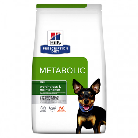 HILLS PD - 1kg Hill's PD Canine Metabolic Mini, hrană uscată dietă veterinară pentru câini cu probleme de greutate