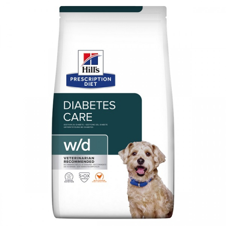 HILLS PD - 10kg Hill's PD Canine W/D, hrană uscată dietă veterinară pentru câini cu probleme de greutate și diabet