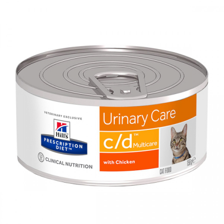 Pentru Pisici - Hill’s Prescription Diet c/d Multicare Minced cu pui 156 g pentru pisici adulte