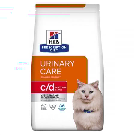 Produse - 1.5kg Hill's PD Feline C/D Stress Ocean Fish, hrană uscată dietă veterinară pentru pisici cu probleme urinare