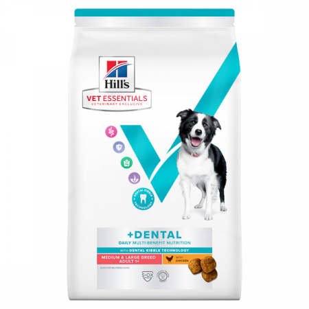 HILLS VE - 2 kg Hill's Vet Essentials Canine Adult Dental Medium Chicken