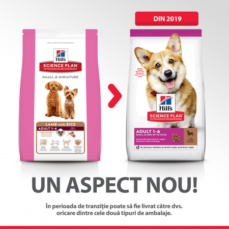 HILLS SCIENCE PLAN ADULT SMALL & MINI  hrană pentru câini cu miel și orez 1.5 kg [3]