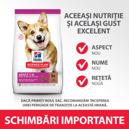 HILLS SCIENCE PLAN ADULT SMALL & MINI  hrană pentru câini cu miel și orez 1.5 kg [4]