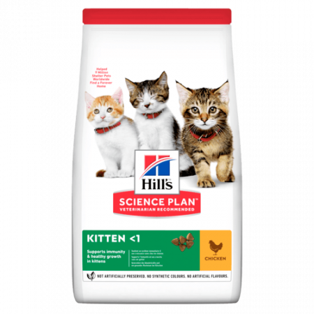 PENTRU PISICI - Hrană uscată pentru pisici Hills Kitten cu pui 7kg