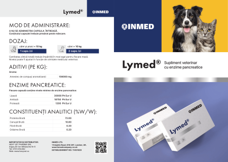 Lymed® Supliment Premium cu enzime pancreatice pentru câini și pisici – adjuvant în sindromul de malabsorbție [3]