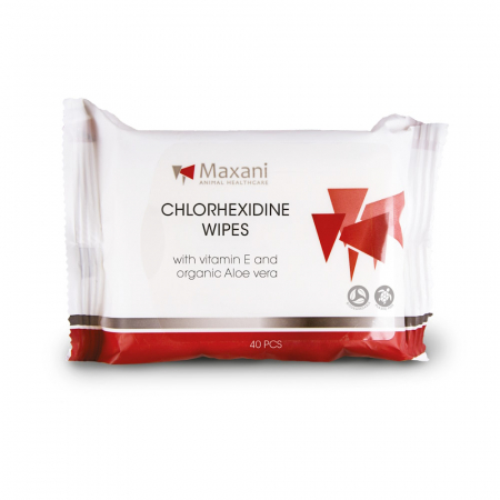 Produse - Maxani Chlorhexidine wipes with vitamin E 40 pcs