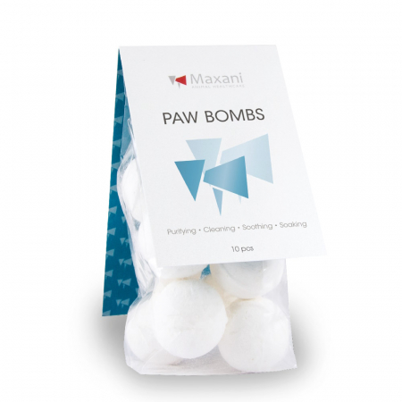 Produse - Maxani Paw Bombs with Camomile, Calendula and Dead sea salt 10 pcs