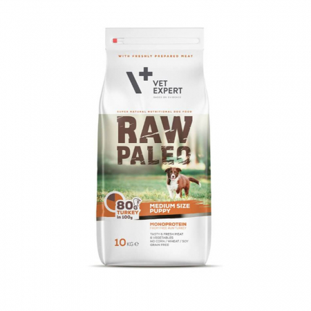 Produse - RAW PALEO, PUPPY, RASE MEDII, 10 KG