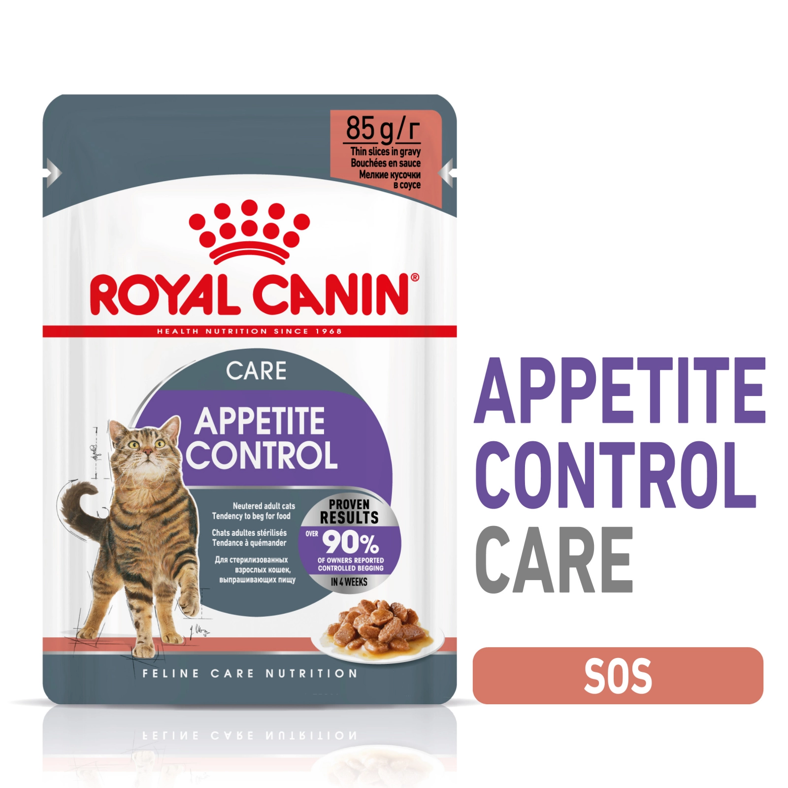 Royal Canin Appetite Control Care, hrana umeda pisici, adult sterilizat, reglarea apetitului, (in sos), 85g x 12 [3]