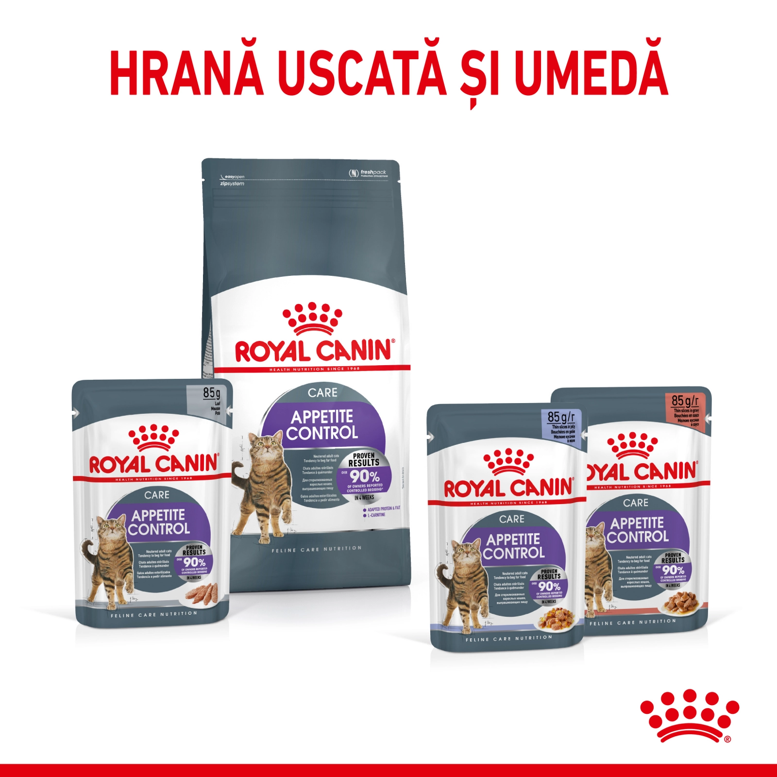 Royal Canin Appetite Control Care, hrana umeda pisici, adult sterilizat, reglarea apetitului, (in sos), 85g x 12 [6]