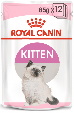 PENTRU PISICI - Royal Canin Kitten Instinctive In Gravy hrana umeda in sos pentru pisica, 12 x 85 g
