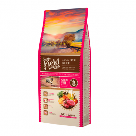 Pet food - Sam's field adult grain-free beef 13kg